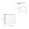 Tuhome Napoles Utility Sink With Cabinet, Double Door, One Shelf, White MIB5361 - alternate 5